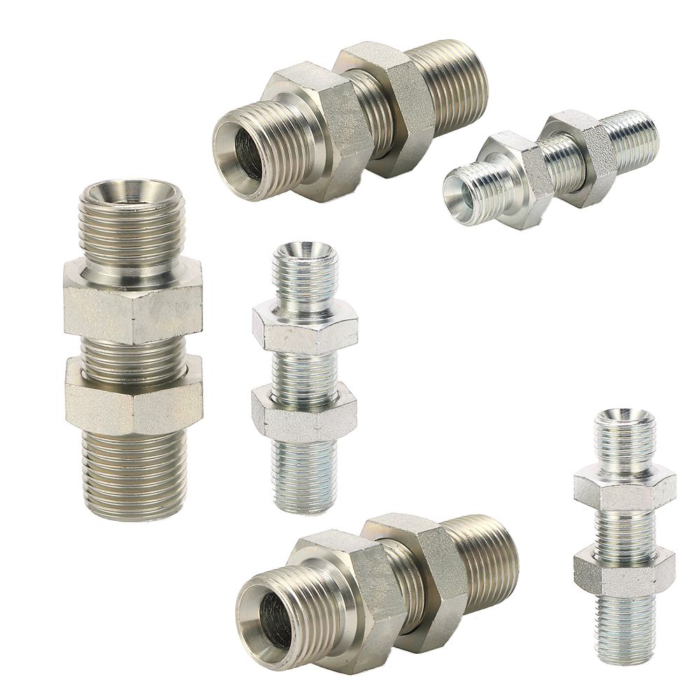 BSP hydraulic bulkhead fittings