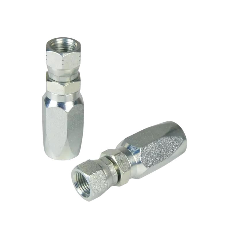 Female BSP straight reusable hydraulic fitting factory