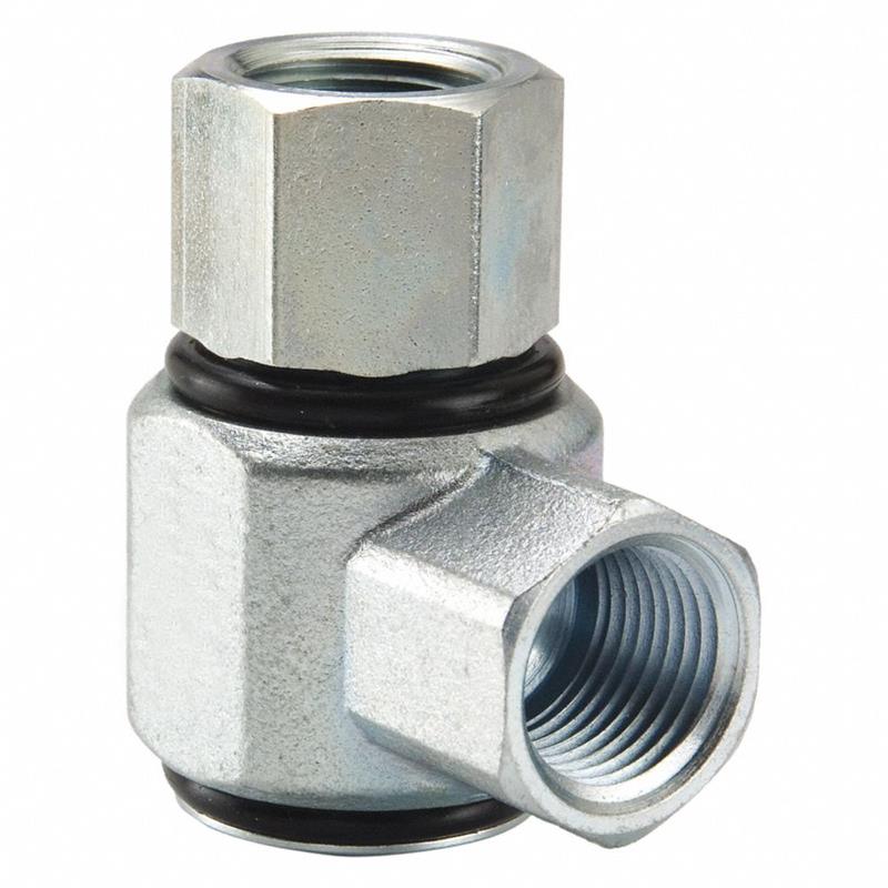 Female NPTF to Female NPTF swivel hydraulic fitting