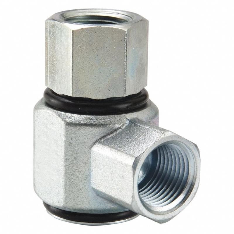 Female NPTF to Female NPTF swivel hydraulic fitting