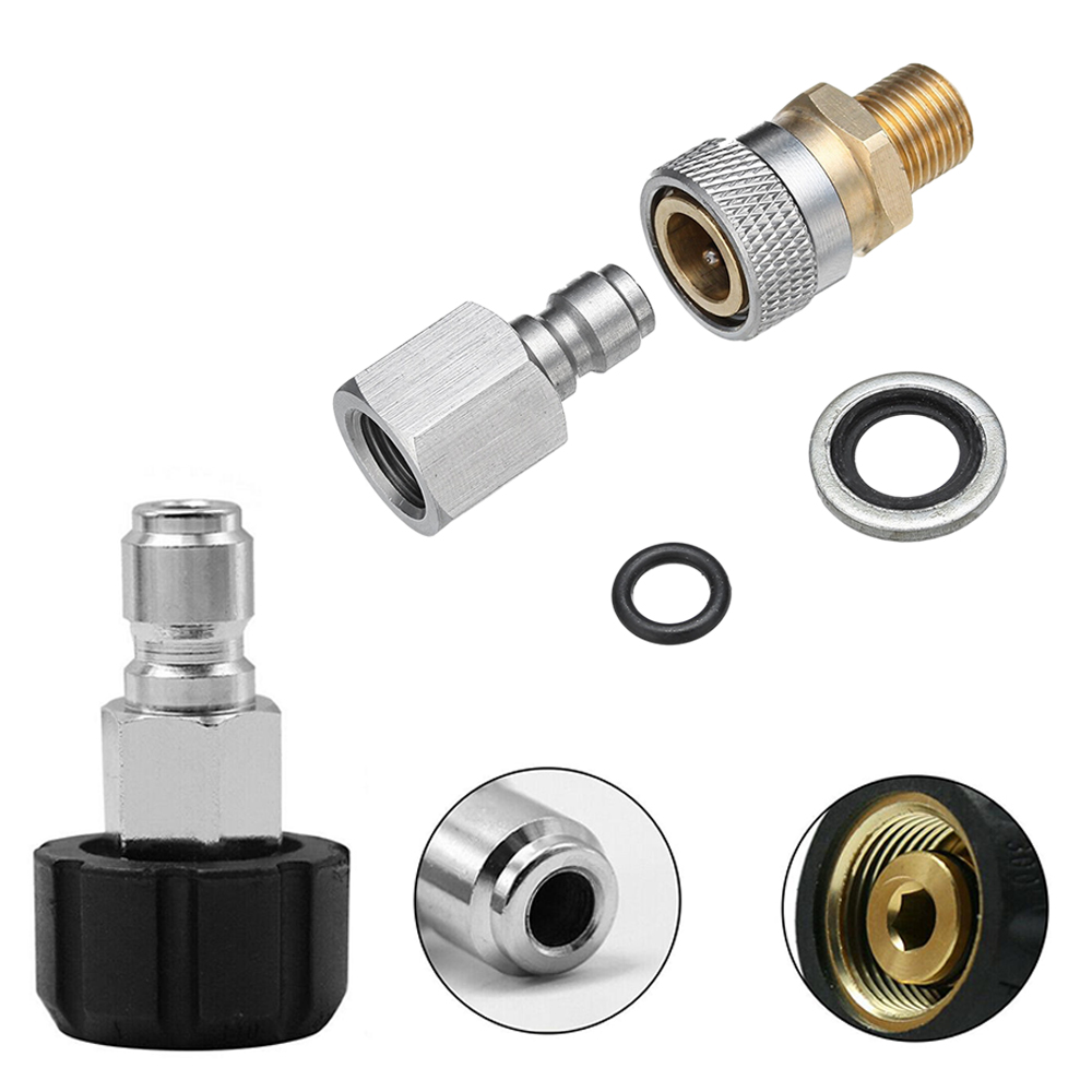 Pressure washer stainless steel hydraulic fitting