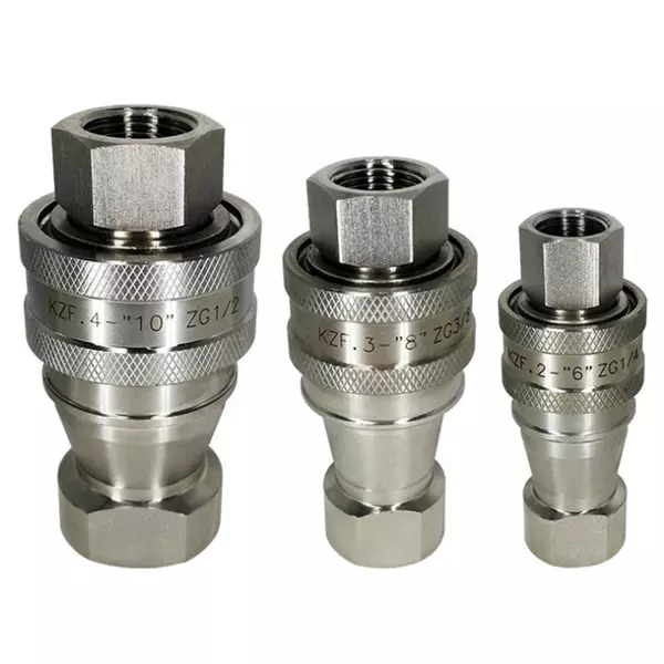 Quick couplers stainless steel hydraulic
