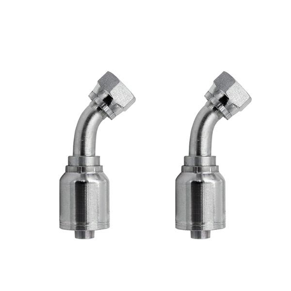 Female ORFS 45°reusable hydraulic fitting