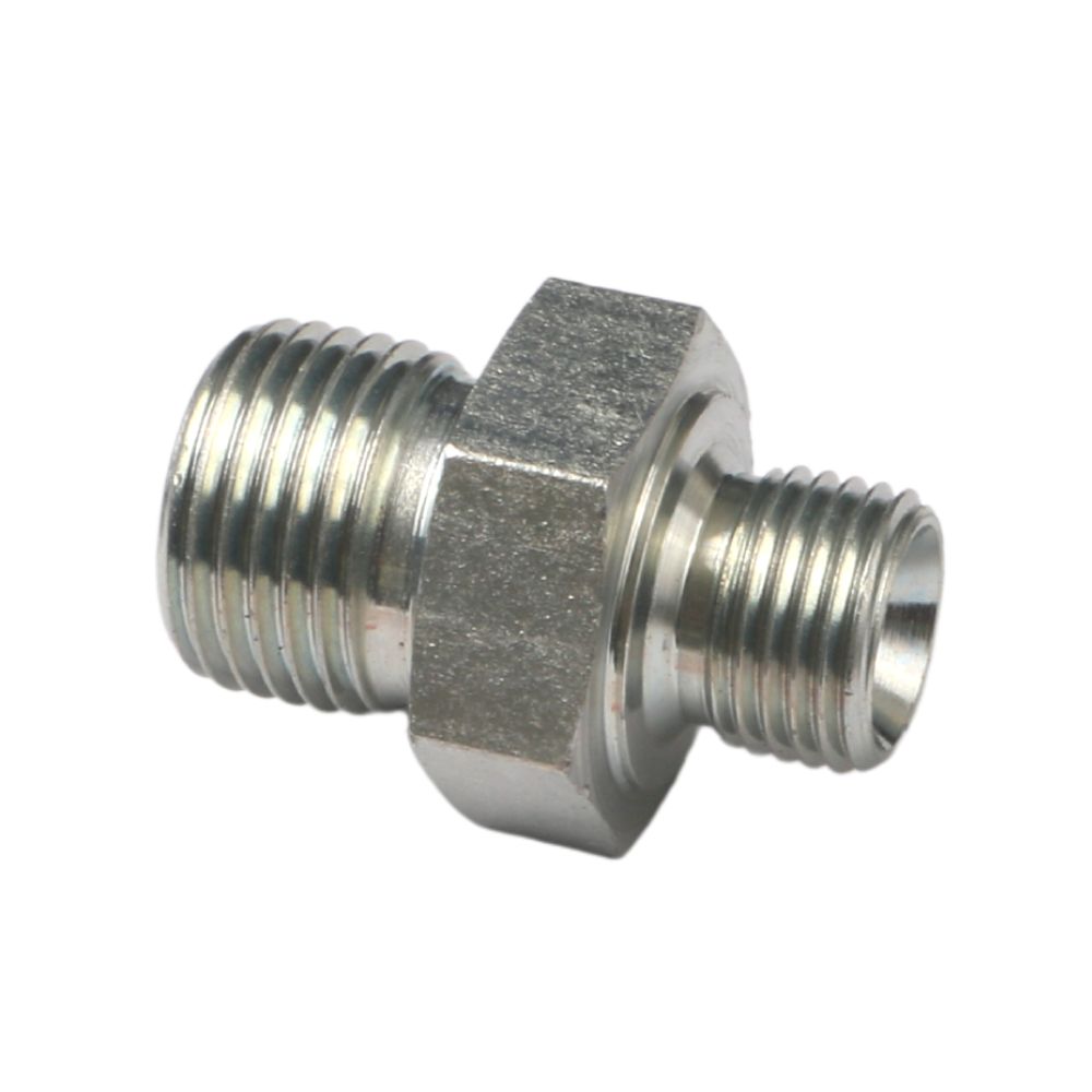 1BM Male BSP to Male Metric Thread Hydraulic Hose Fitting