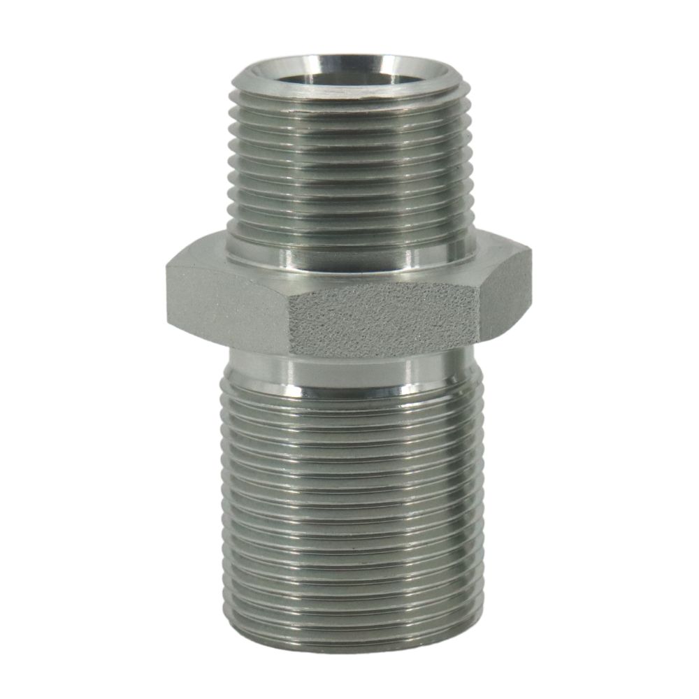 6F ORFS hydraulic bulkhead fitting