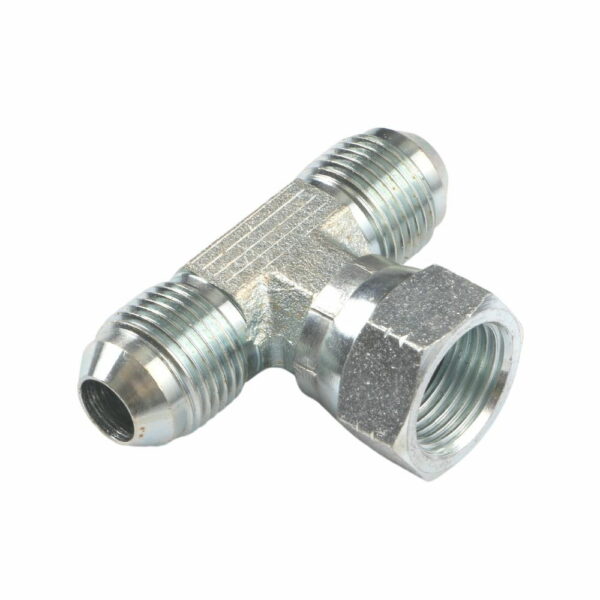 BJ-JIC Male to Female 74-degree Cone Hydraulic Branch Tee