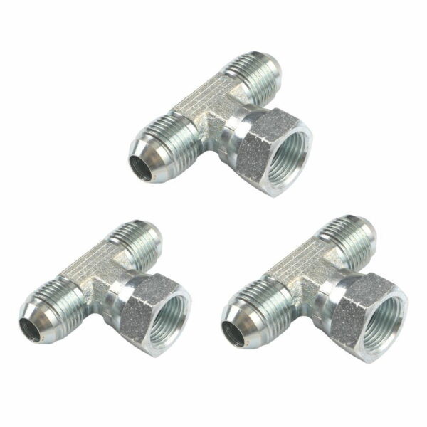 BJ-JIC Male to Female 74-degree Cone Hydraulic Branch Tee