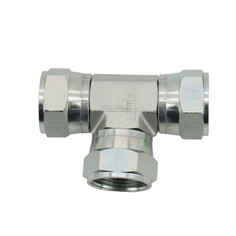 DJ JIC tee hydraulic fitting