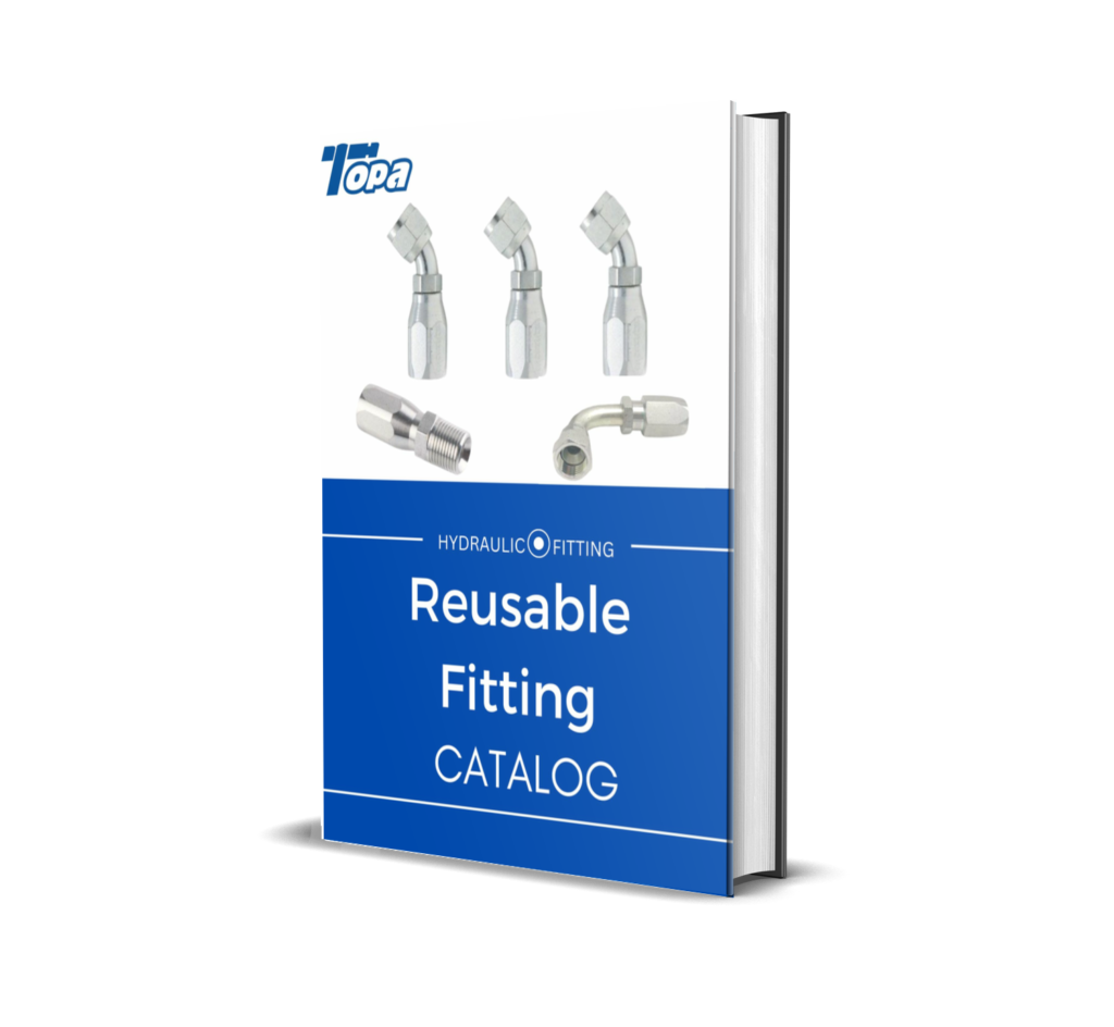 Reusable hydraulic fitting catalog