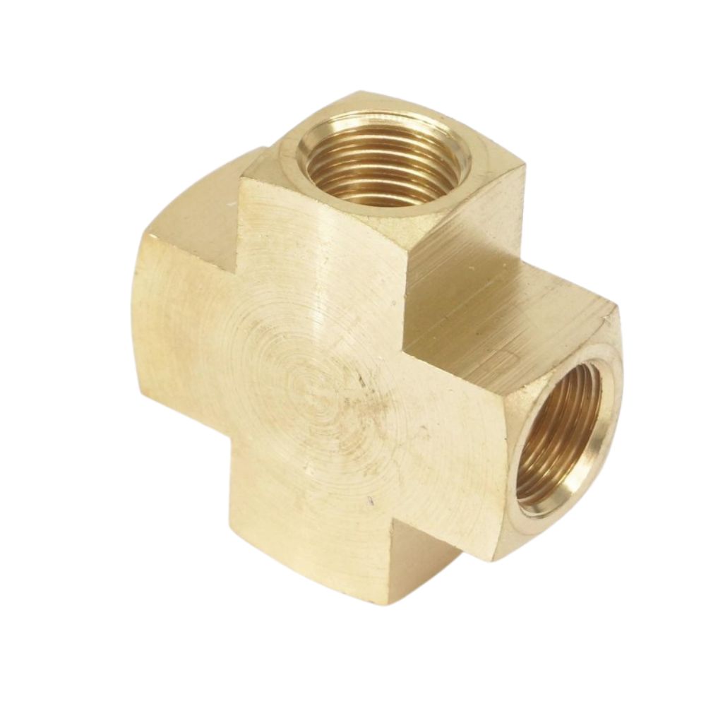 4 Way Brass Pipe Fitting Crosses
