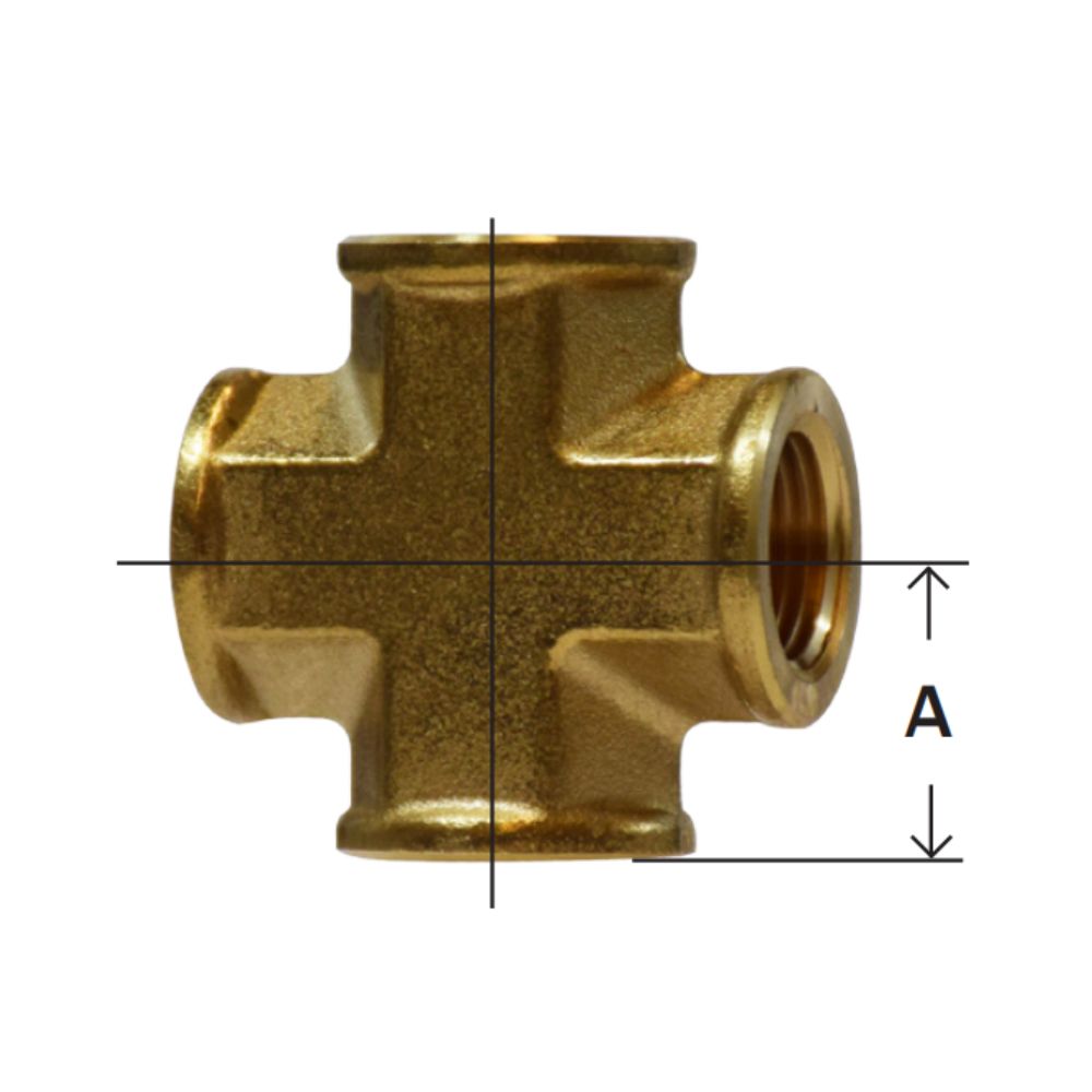 4 Way Brass Pipe Fitting Forged Cross Fitting
