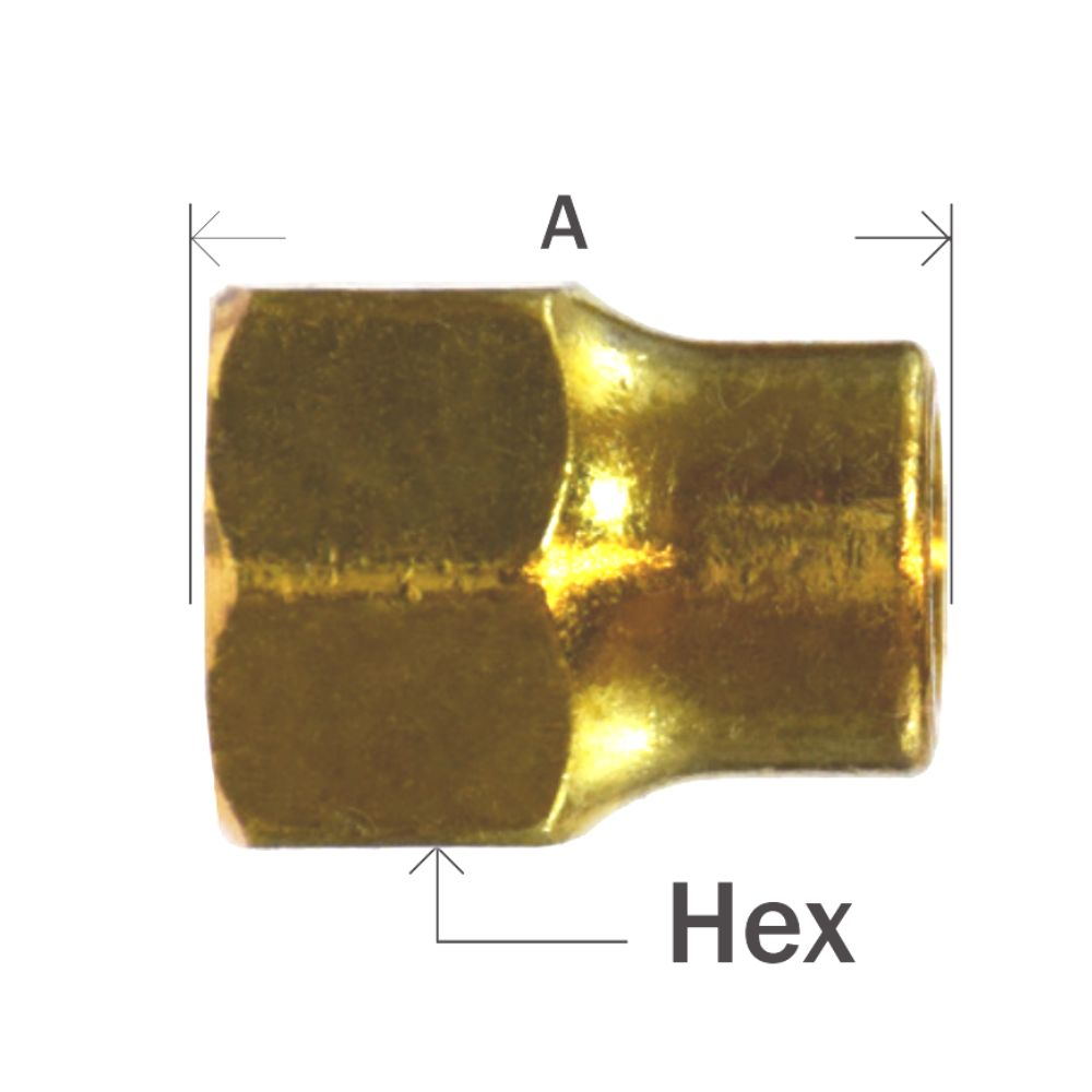Rod Custom Nut Brass Adapters Long Forged Rod Nut UNF Thread