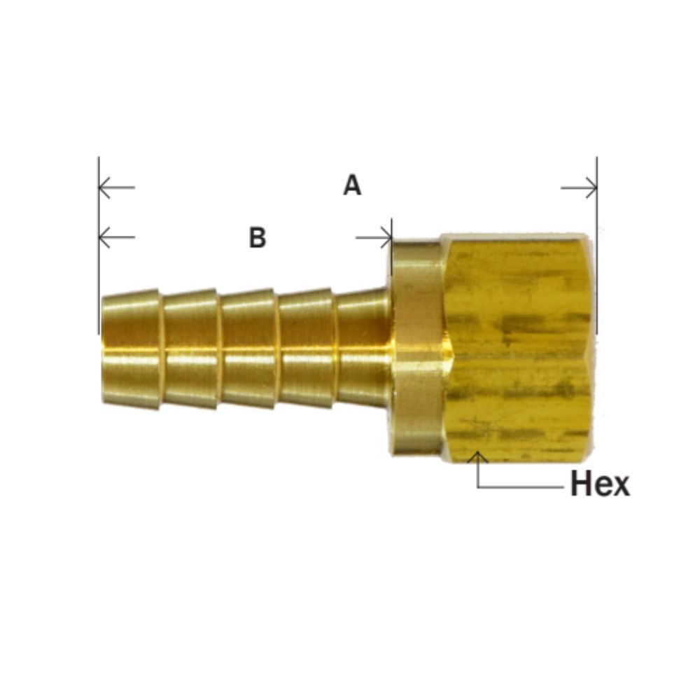 Brass Fitting Dual 45° 37° Flare Fitting