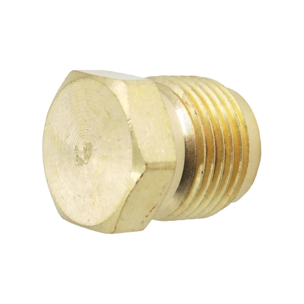 Brass Flare Fitting SAE 45-Degree Cone Flare Plug