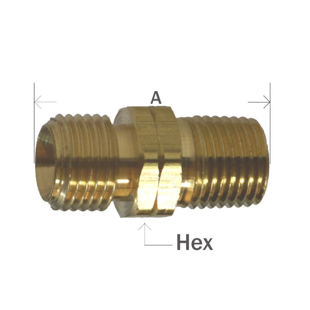 Brass Fitting Left Hand Welding Hose Connector