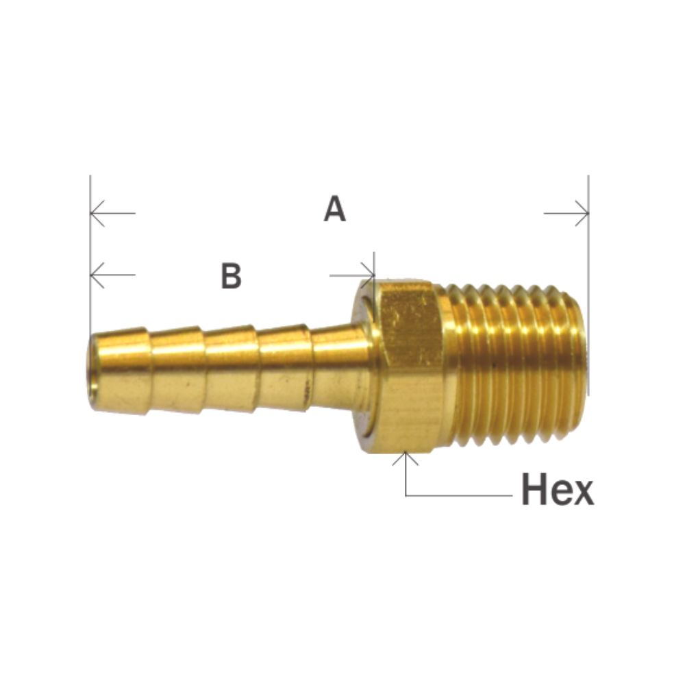 Brass Fittings Swivel Male Adapter