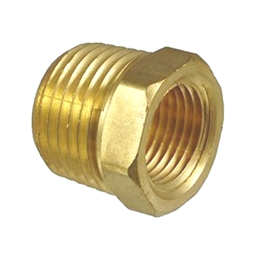 Brass Male Bush Fitting Male to Female NPTF Thread Fitting