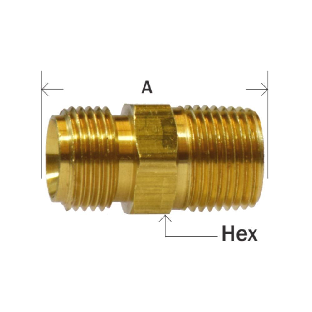 Brass Pipe Fittings Ballseat Male Adapter