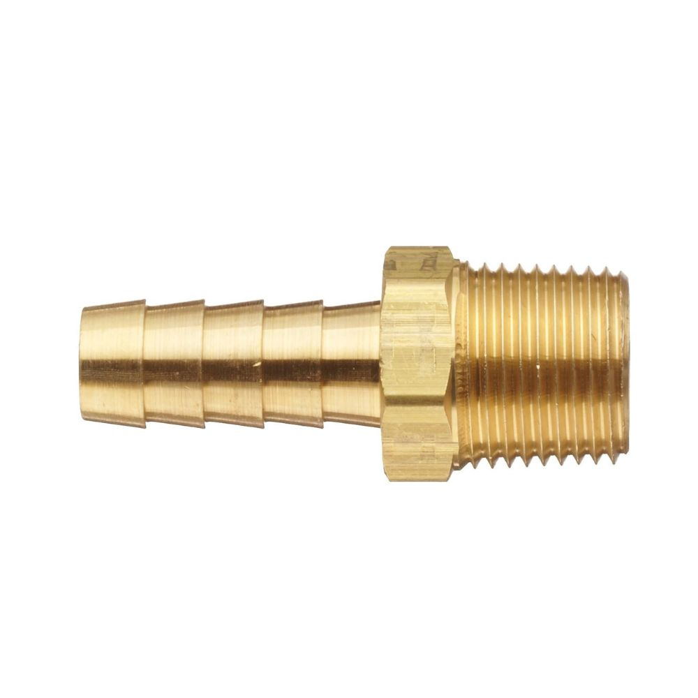 Brass Push On Connector Male Adapter NPTF Thread Hose Barb
