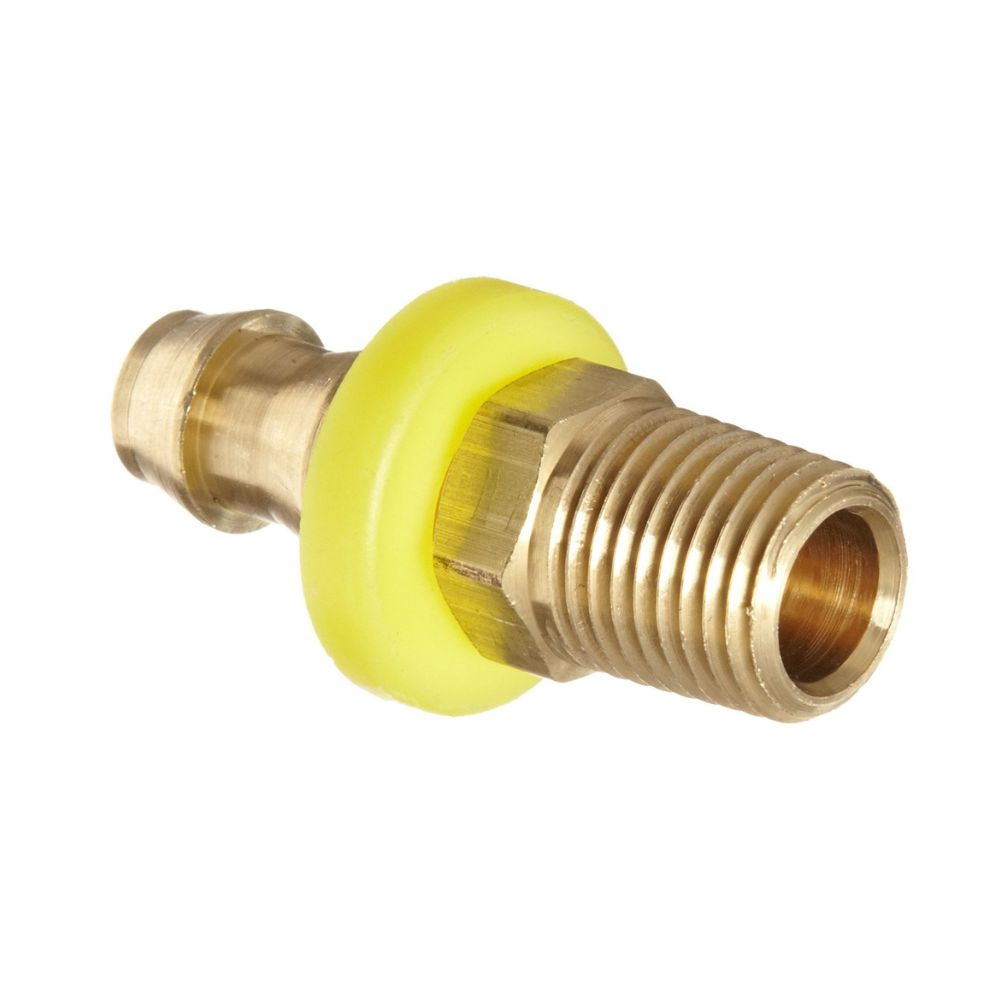 Brass Push On Connector Male Adapter NPTF Thread Hose Barb
