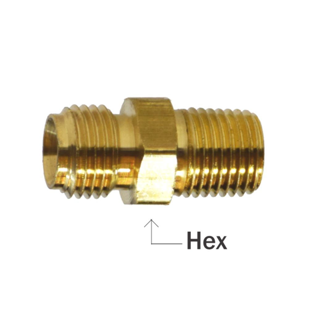 Brass Fittings Right Hand Welding Hose Connector