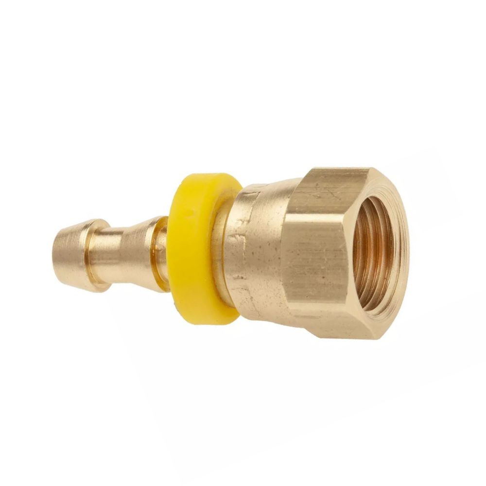 Brass Adapters Female JIC Flare Swivel Pushon Adapter