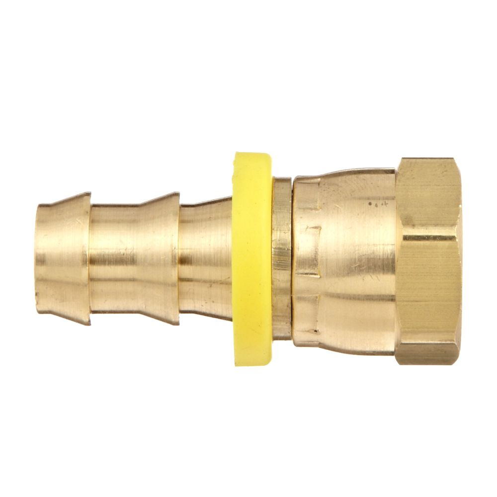 Brass Fittings: Male NPTF Thread Swivel x Push-on Hose Barb