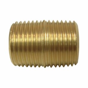 close brass pipe nipple fitting
