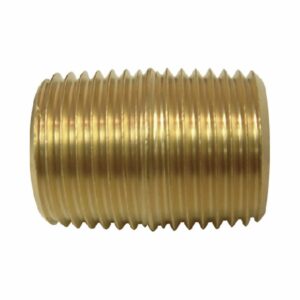 close brass pipe nipple fitting