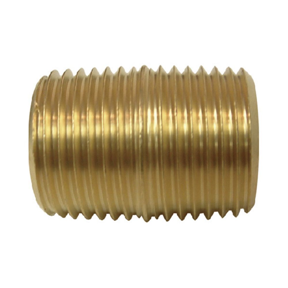 close brass pipe nipple fitting