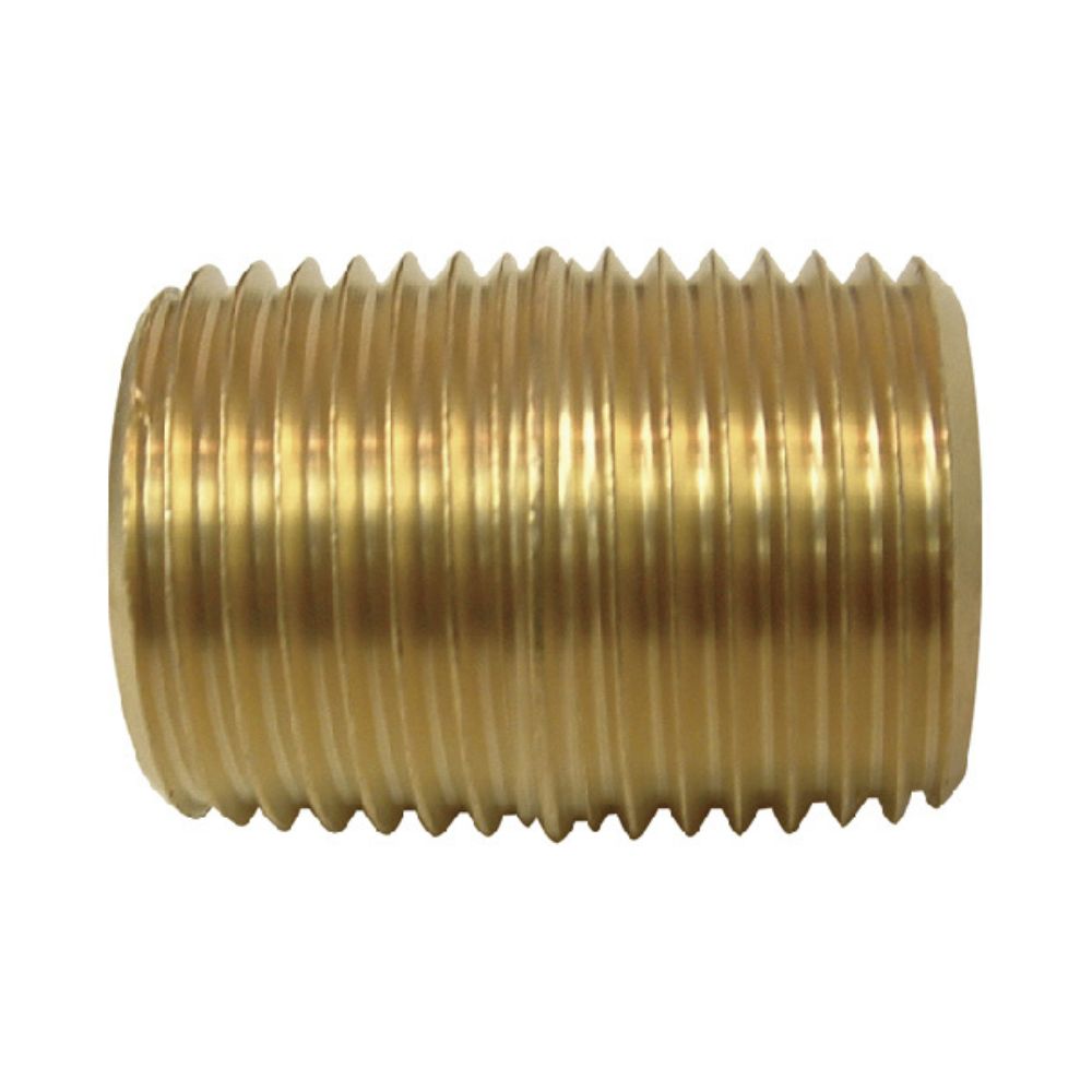 close brass pipe nipple fitting