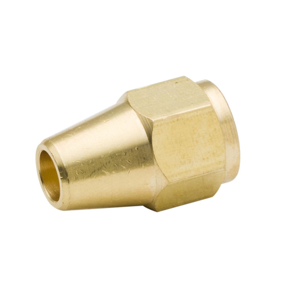 long rod nut brass hose fitting