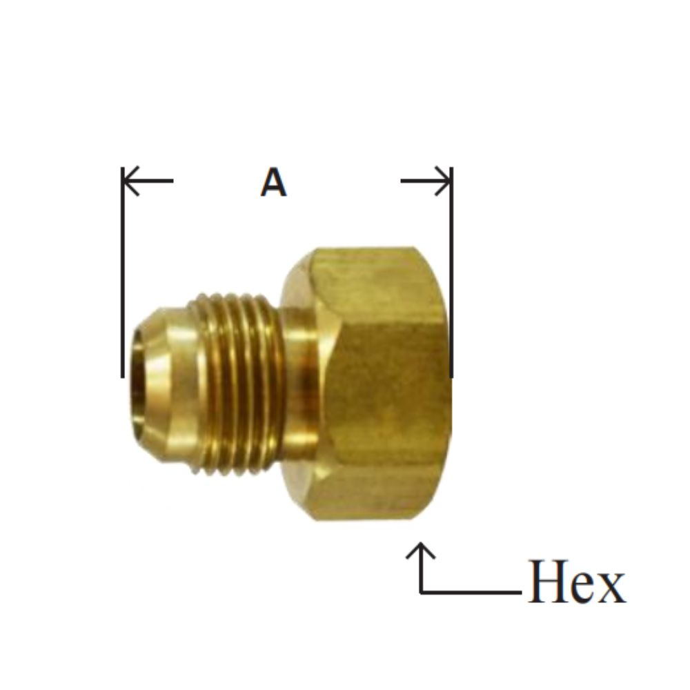 Brass FittingMale Flare×FGH Rigid Brass Garden Hose Fitting