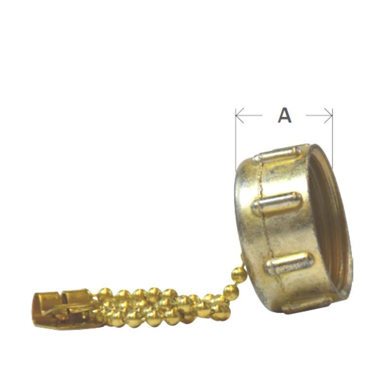 Brass Fittings Garden Hose Cap With Chain