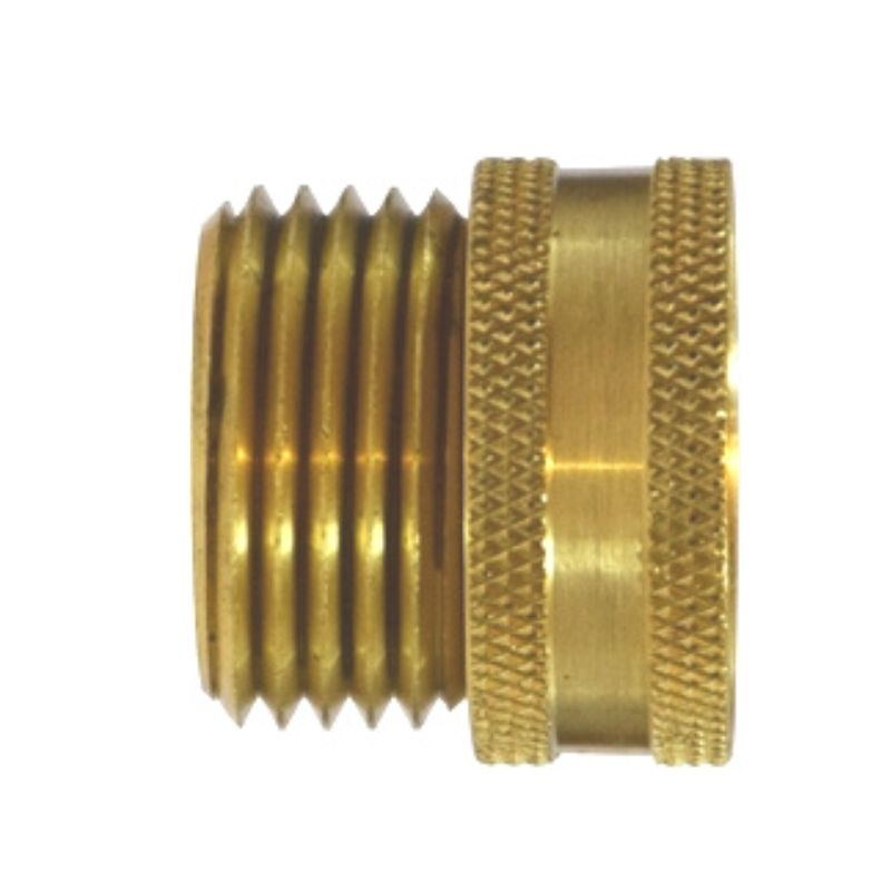 Brass Garden Hose Fitting - MGH×FGH Swivel Brass Fitting