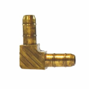 Brass Hose Barb Fitting--Two-Barbed 90° Elbow Adapter