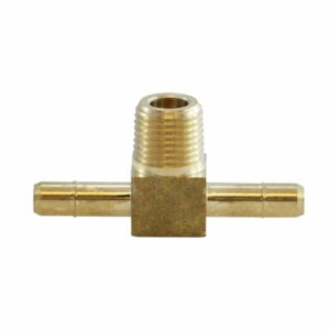 Brass T Barb Fitting For Poly Tube--Male Branch Tee