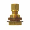 Brass Air Brake Tube Fitting - Nylon Tubing Bulkhead Union