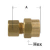 Brass Compression Adapter-Female Adapter