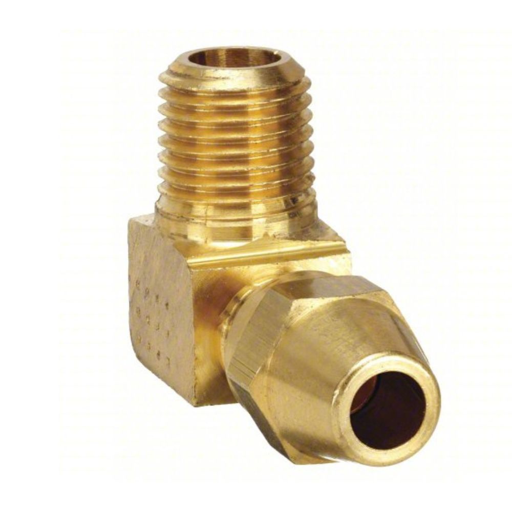 Brass Compression DOT Fitting male elbow