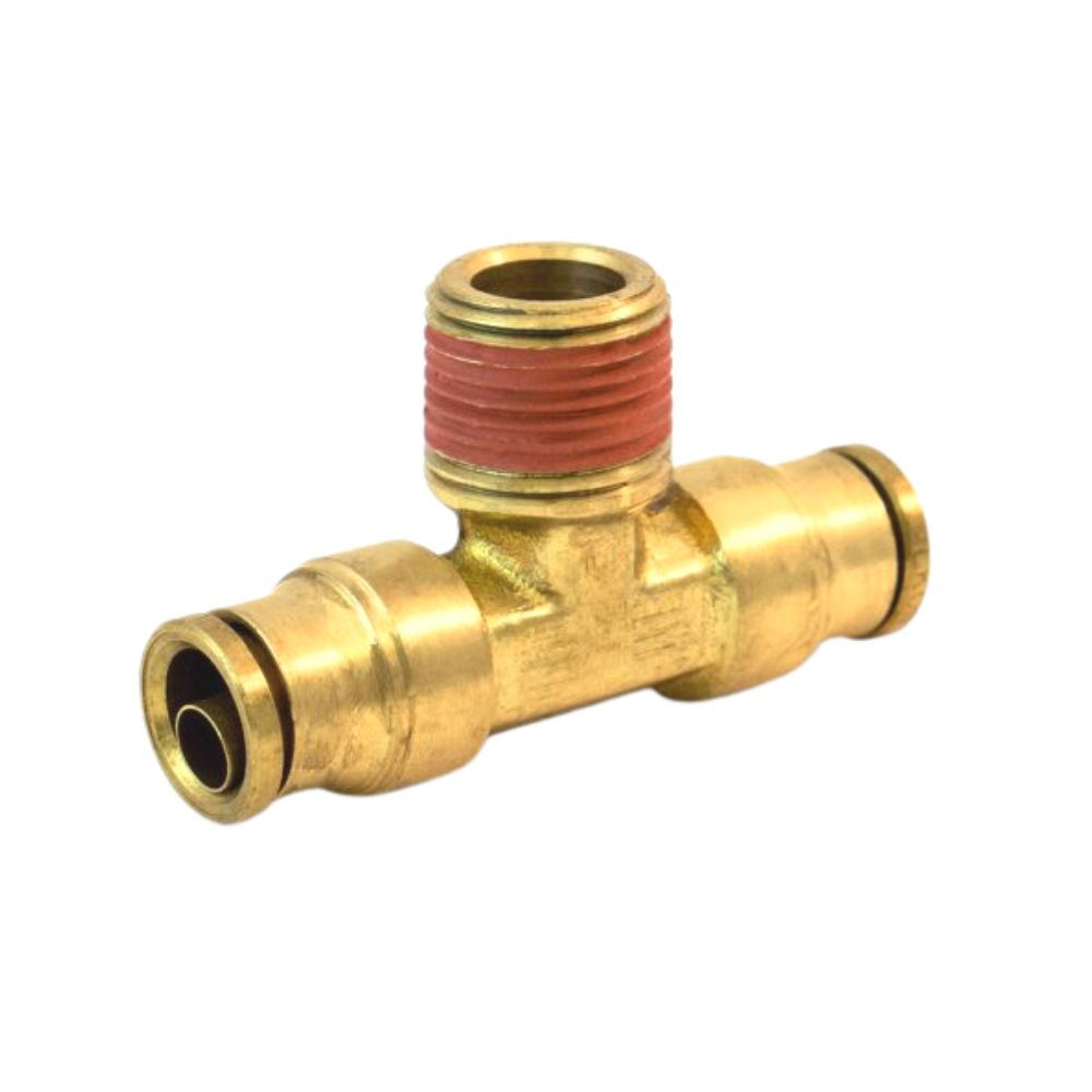 Brass DOT Tee Fittings - Male Branch Tee Push-in Fitting