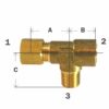 Brass Tee Compression Fitting-Forged Tee