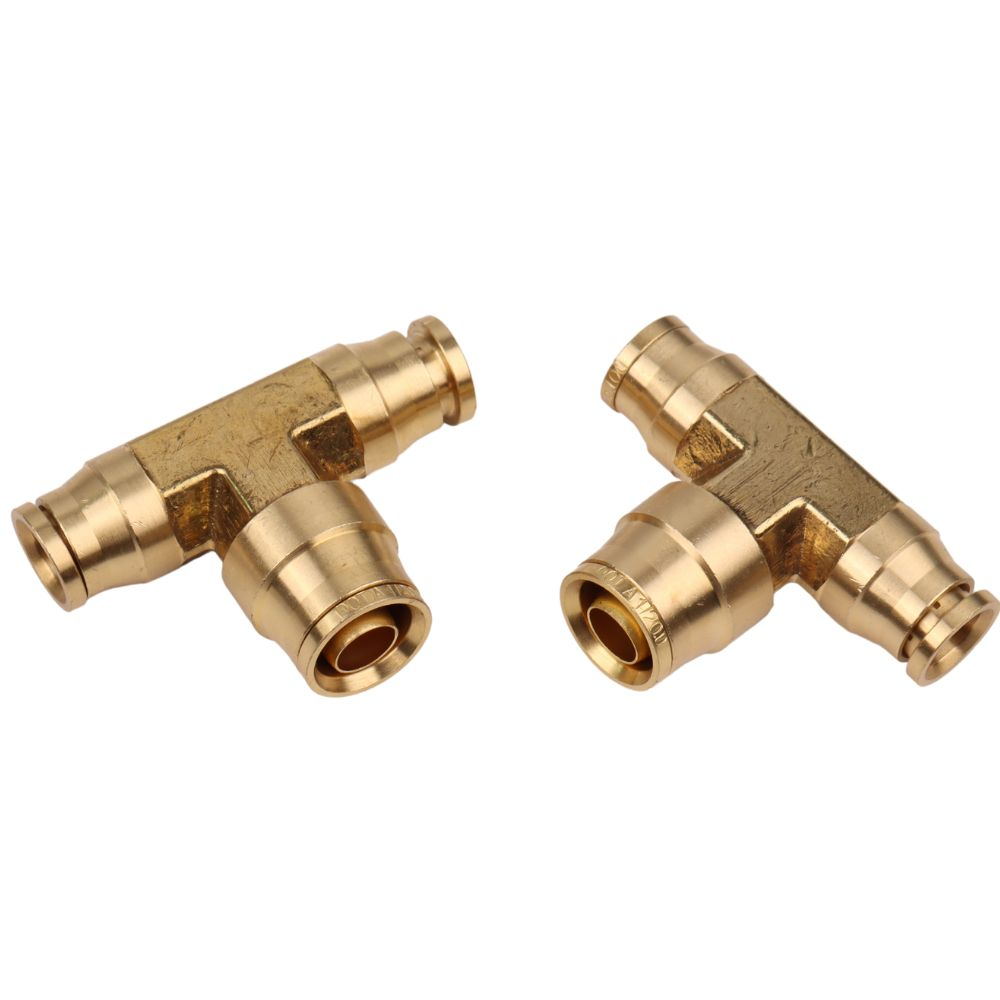 DOT Air Line Fittings Brass Push In Union Tee