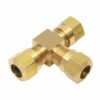 DOT Brass Compression Fittings - For Nylon Tubing Tee