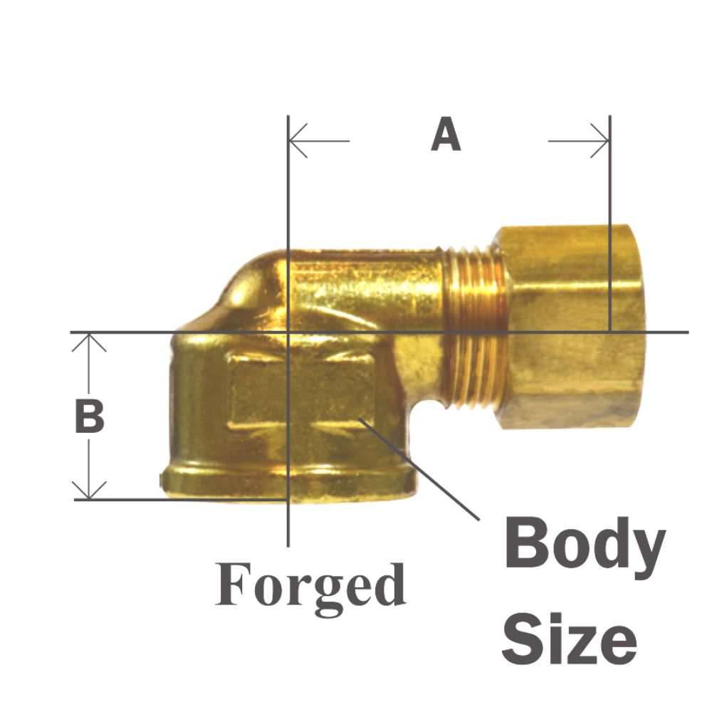 Compression Brass Elbow-Female Elbow China Supplier-Topa