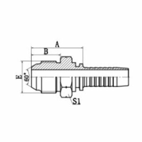 19611 Male Gas JIS Hydraulic Fittings China SupplierTopa