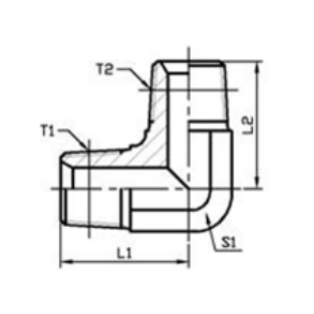 1N9 90° Elbow NPT Male Fitting China Manufacturer-Topa