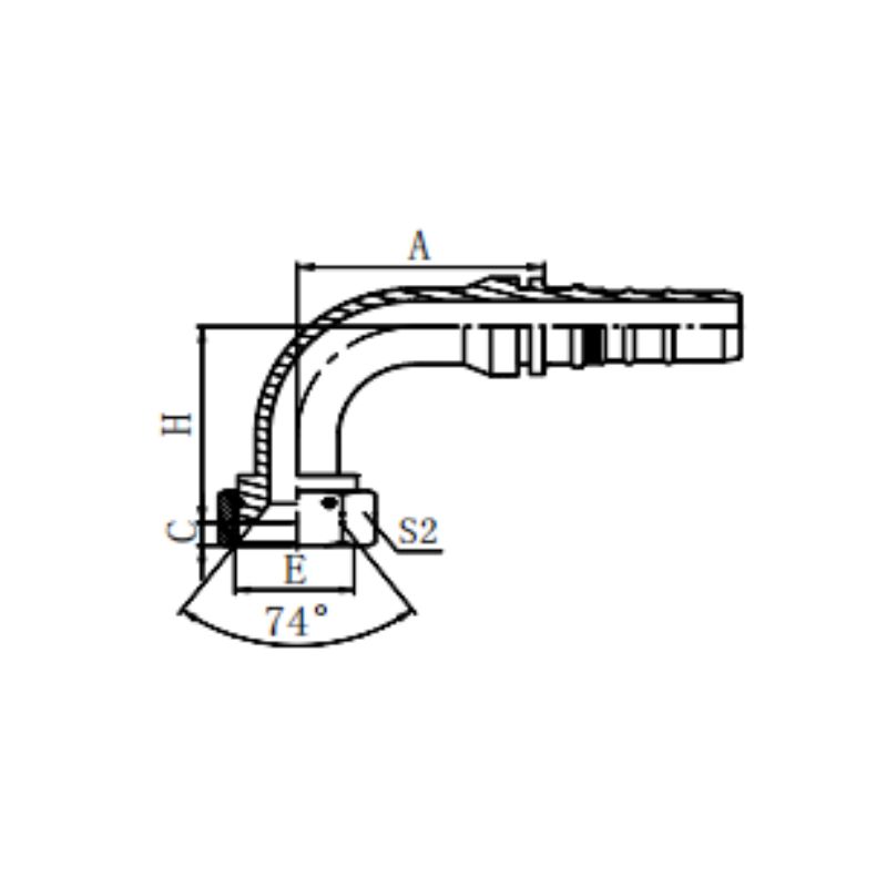 26793 interlock JIC fitting Topa