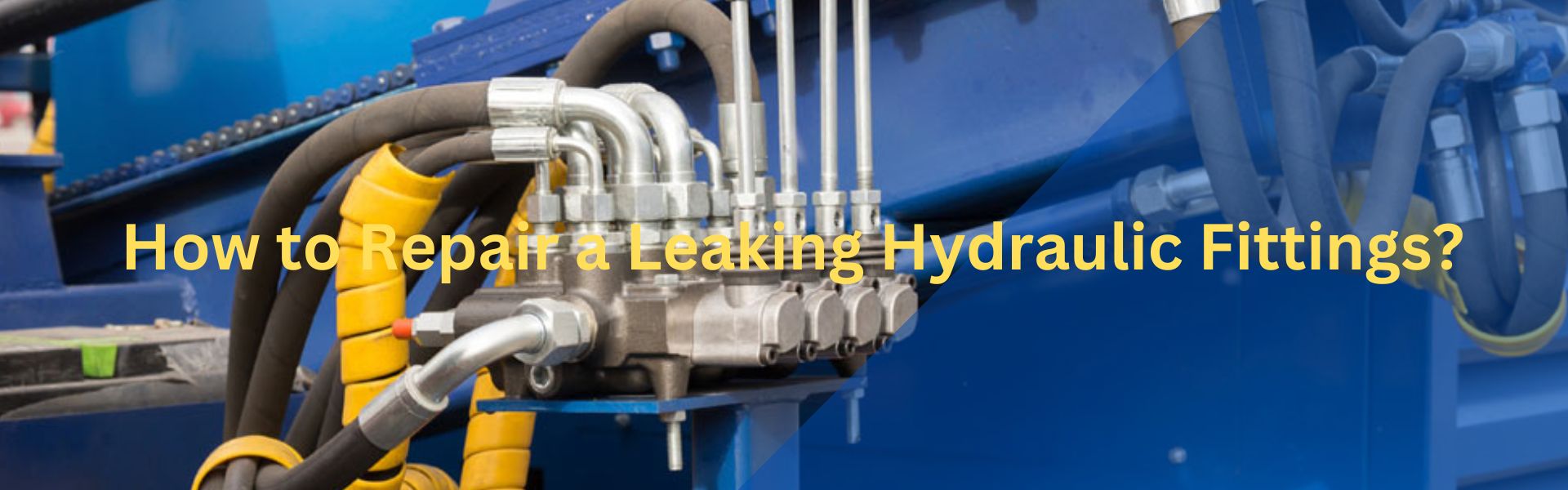 How to repaire a leaking hydraulic fitting