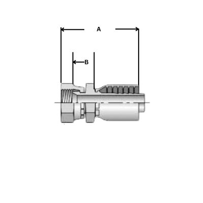 1FU43 JIC Hydraulic crimp fitting Topa